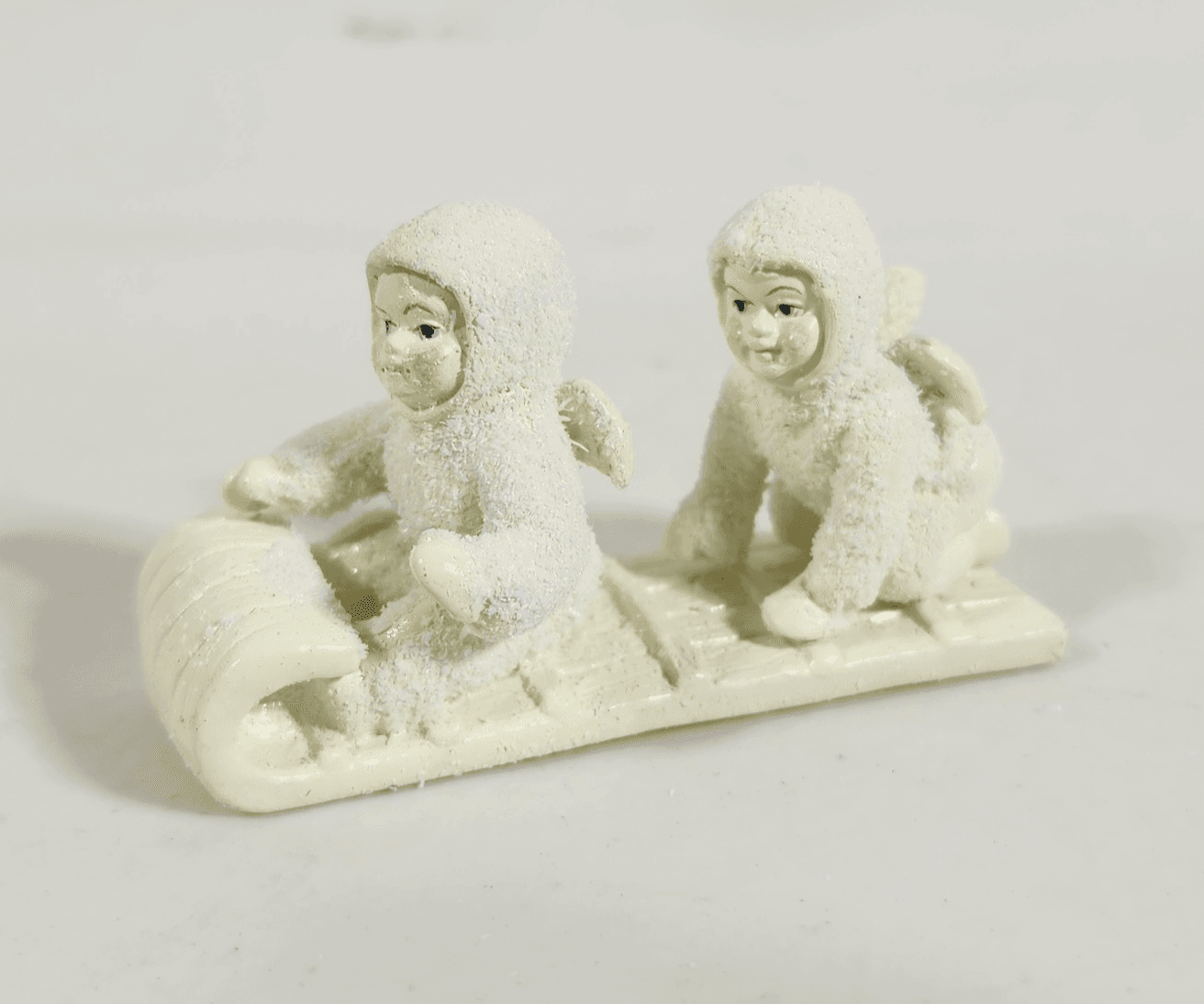Snowbabies Miniatures Down The Hill We Go Pewter Figurine #7606-8 - Thumbnail 3