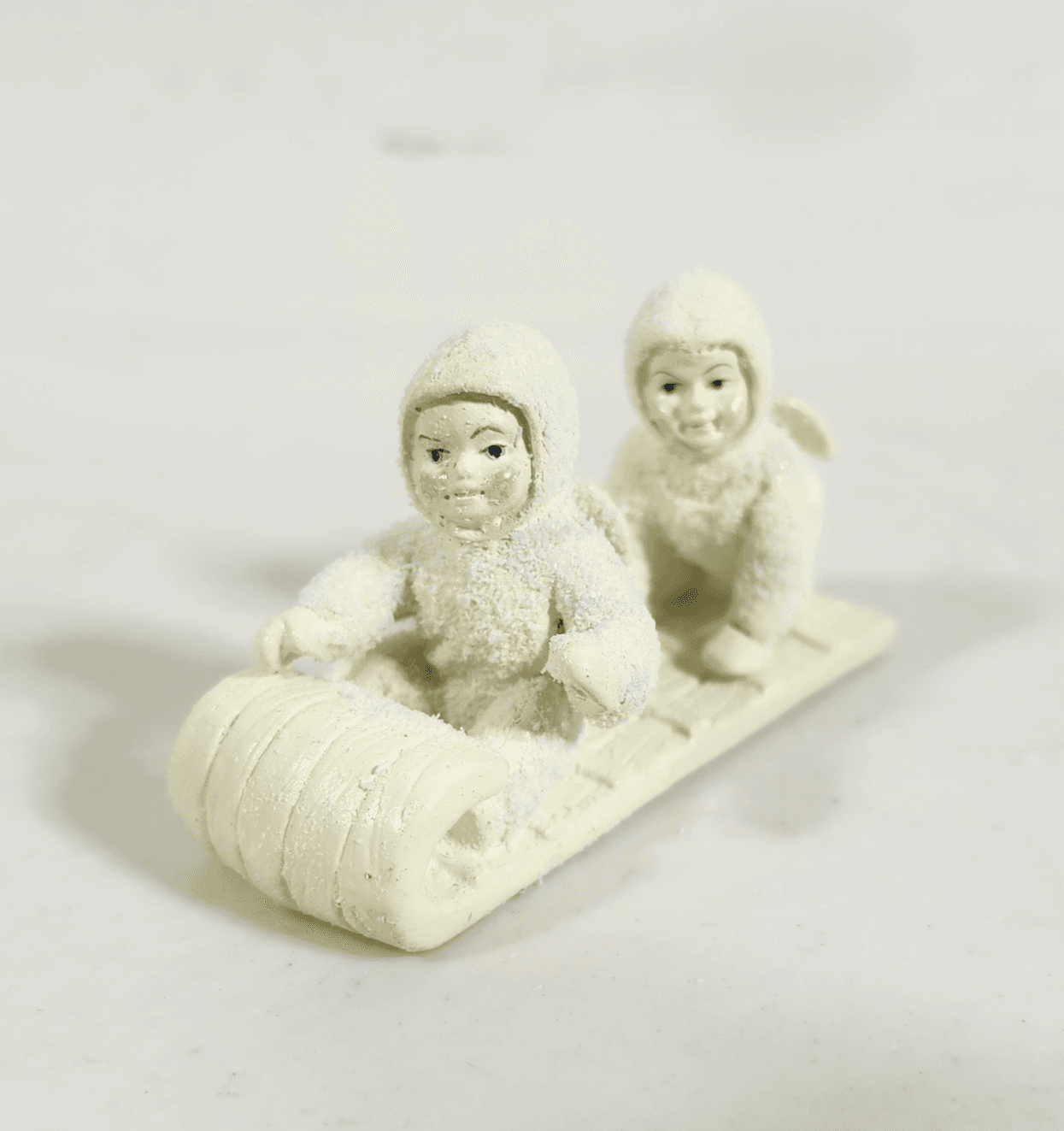 Snowbabies Miniatures Down The Hill We Go Pewter Figurine #7606-8 - Thumbnail 2