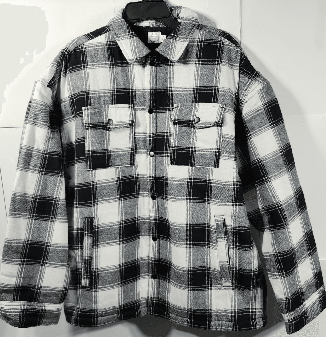 Boy's XL Plaid Flannel Long Sleeve Button Down Shirt Shacket Lined NEW - Thumbnail 5