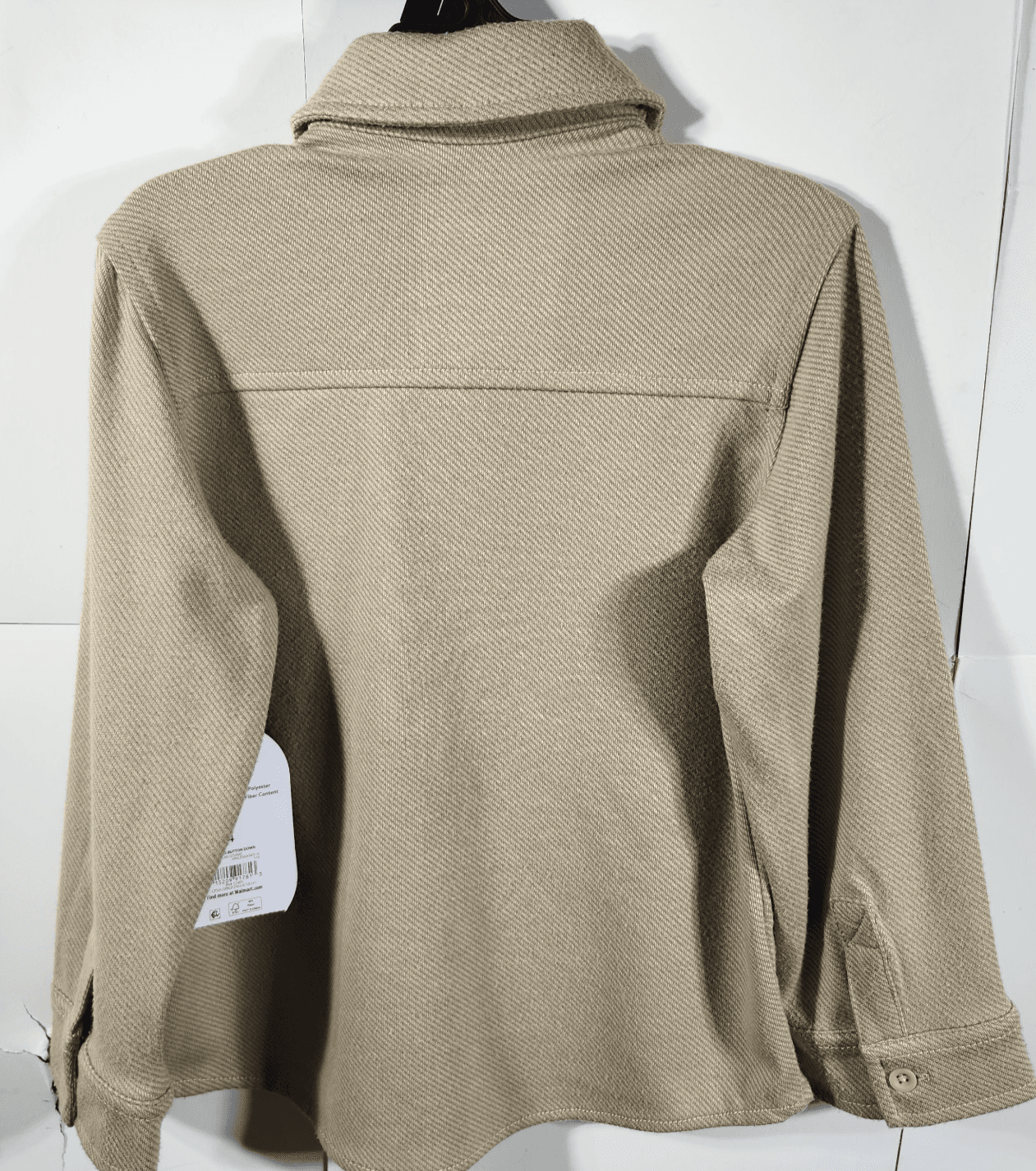 Wonder Nation Boy's Shirt Size 4 Long Sleeve Beige Button Up NEW - Thumbnail 4