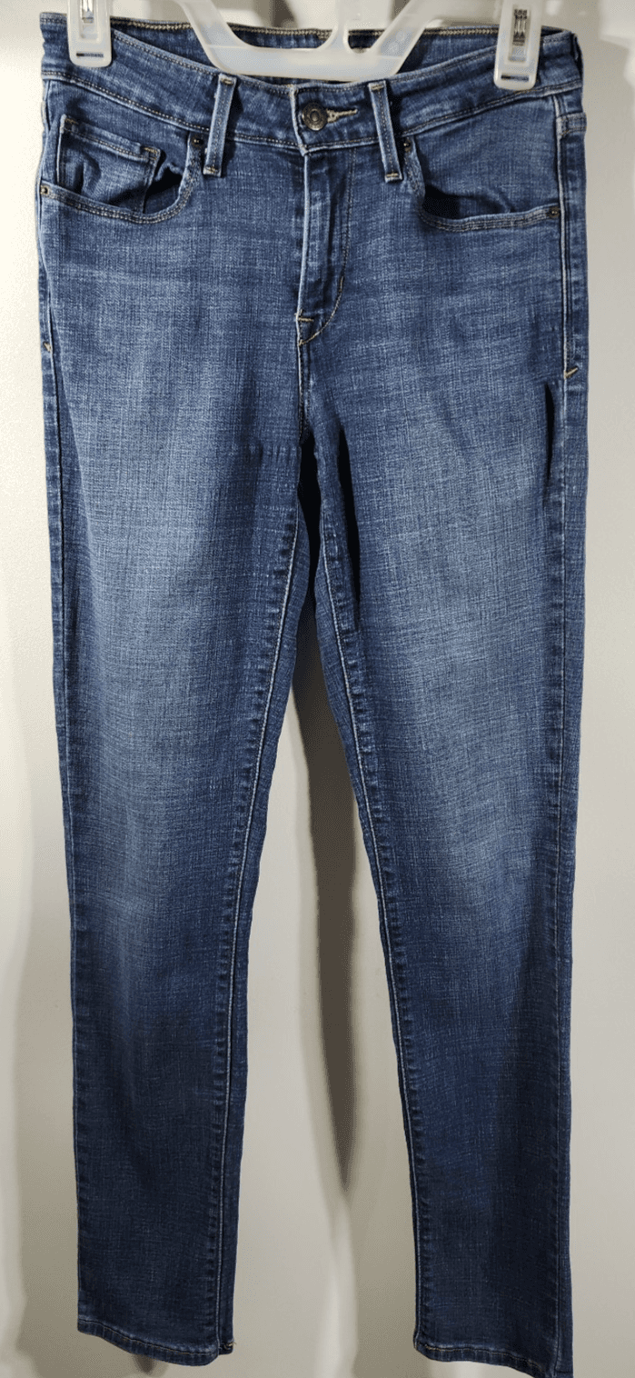 Levi's Jeans Women's 6 Blue Denim Mid Rise Skinny Stretch - Thumbnail 5