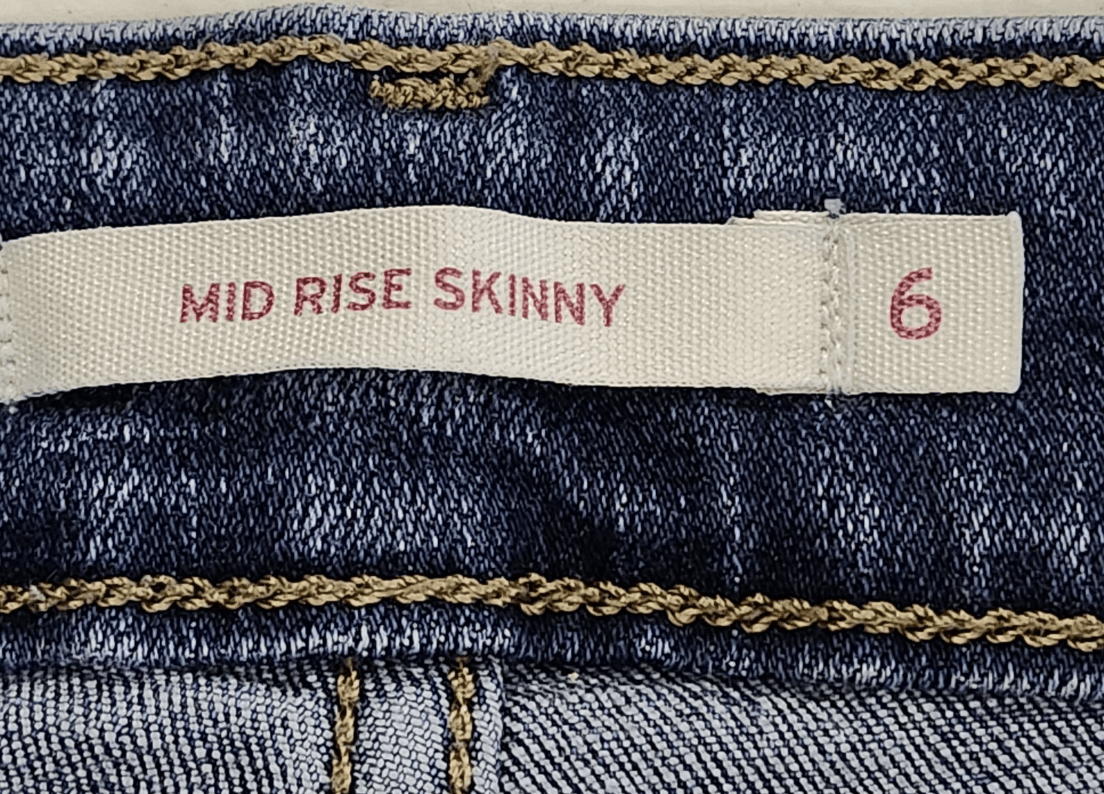 Levi's Jeans Women's 6 Blue Denim Mid Rise Skinny Stretch - Thumbnail 7