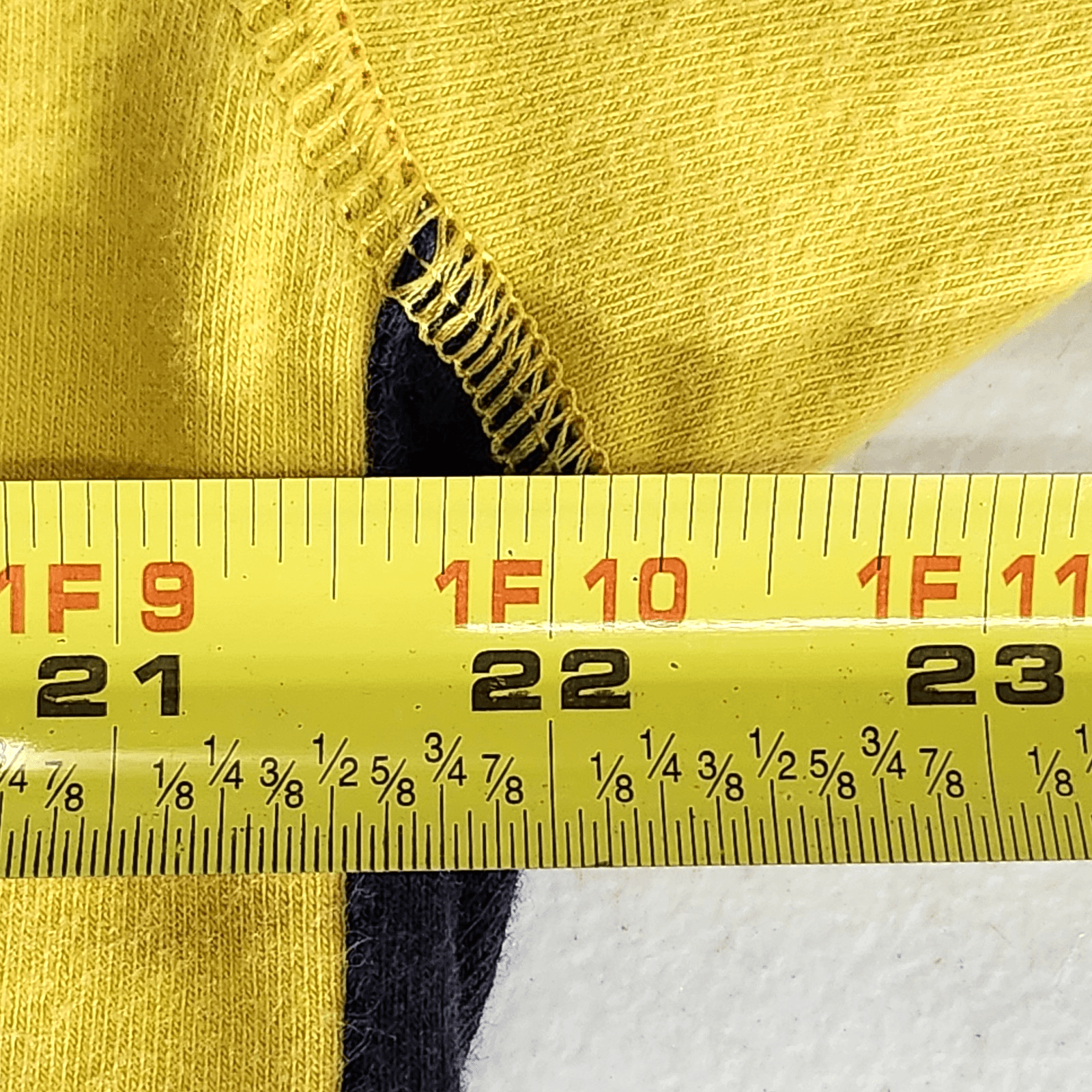 Nautica Men's Vintage Y2K V-Neck Oversized Sweatshirt Size Large Yellow Blue - Thumbnail 2