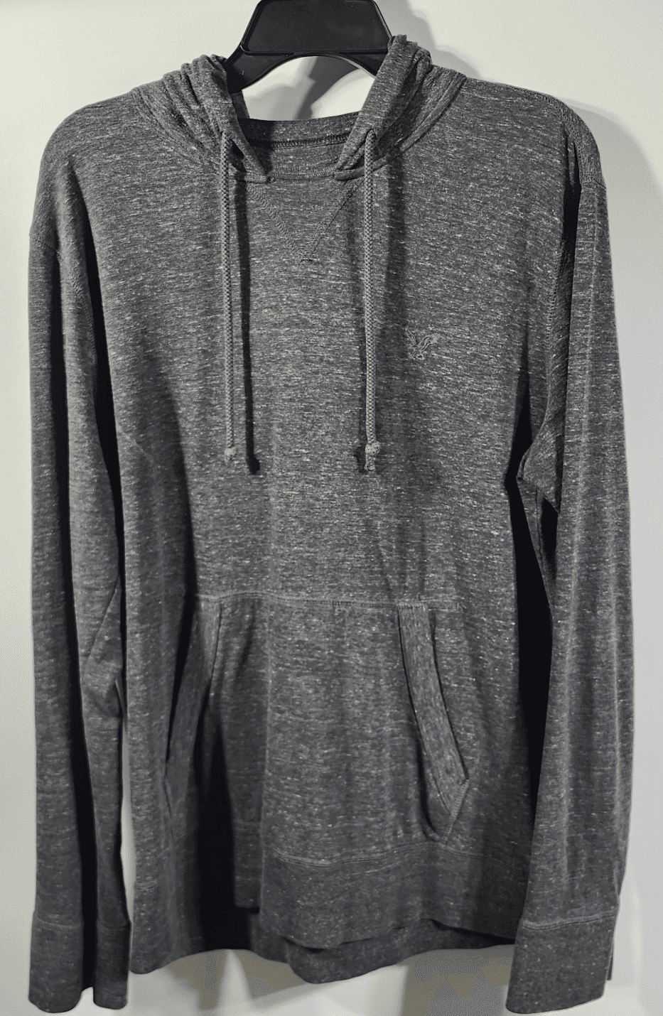 American Eagle Hoodie Men's M Sweatshirt Pullover Lightweight Gray Long Sleeve - Thumbnail 5