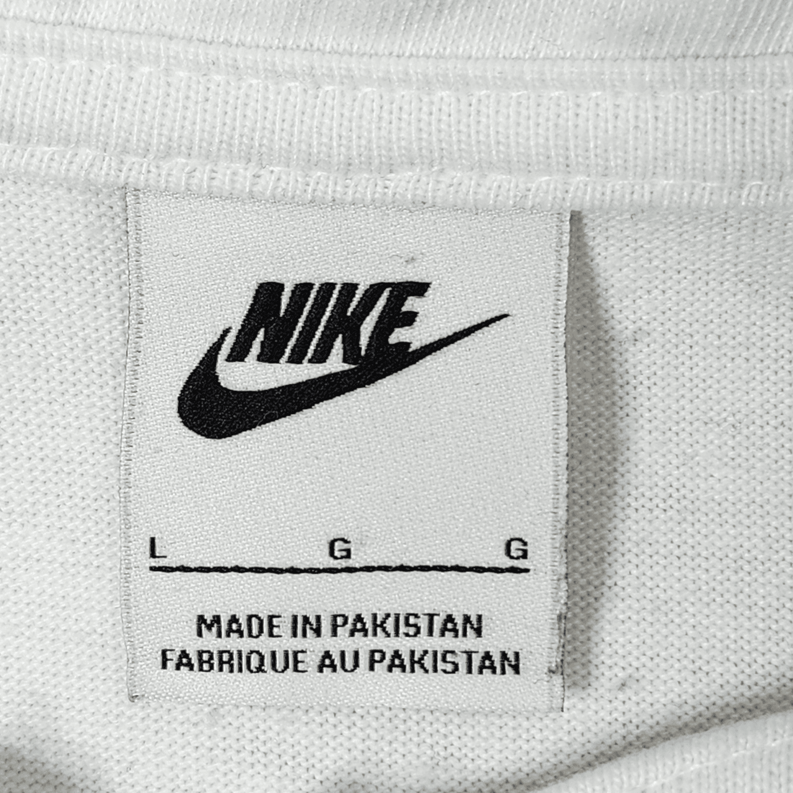 Vtg Nike Mens Size Large 1/4 Zip Long Sleeve Pullover White Gray Black - Thumbnail 7