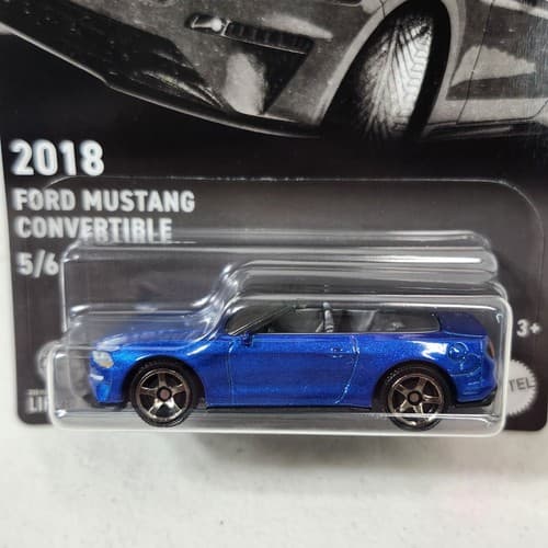 Matchbox 2018 Ford Mustang Blue Car 1/64 Toy Vehicle NEW - Thumbnail 2