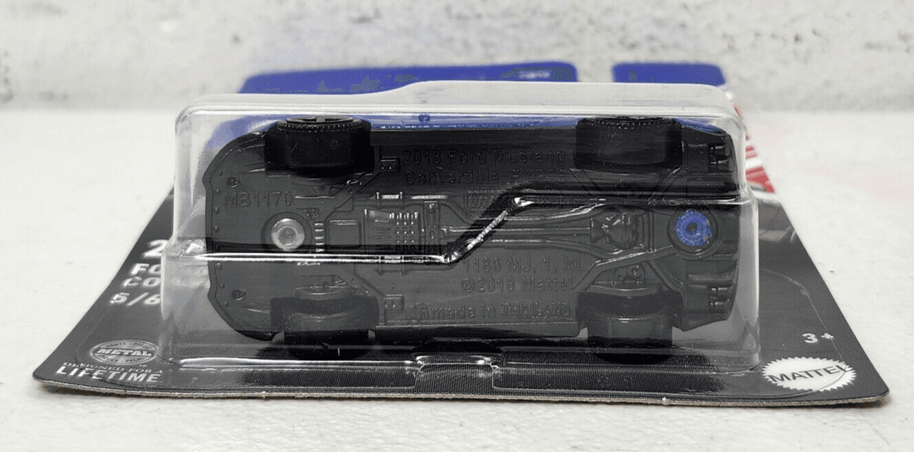 Matchbox 2018 Ford Mustang Blue Car 1/64 Toy Vehicle NEW - Thumbnail 4