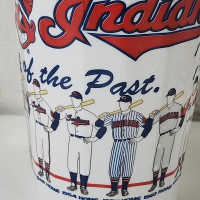 Vintage Cleveland Indians Drink Cups MLB Baseball Uniforms Of The Past - Thumbnail 7
