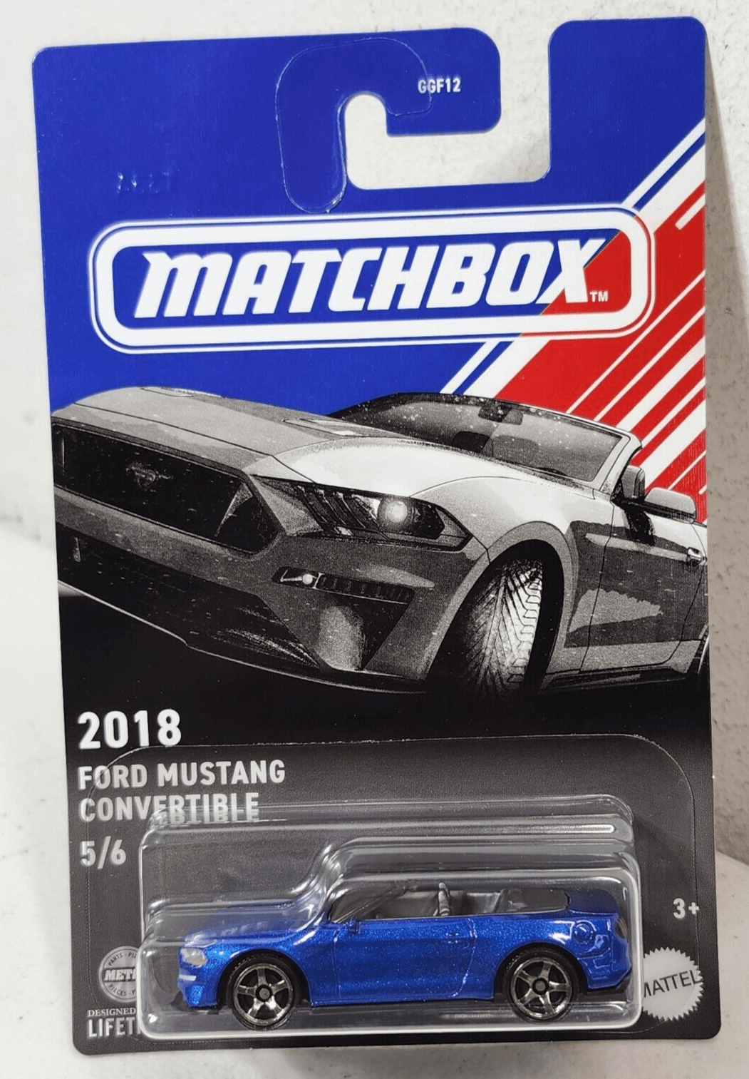 Matchbox 2018 Ford Mustang Blue Car 1/64 Toy Vehicle NEW