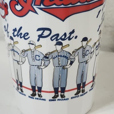 Vintage Cleveland Indians Drink Cups MLB Baseball Uniforms Of The Past - Thumbnail 9