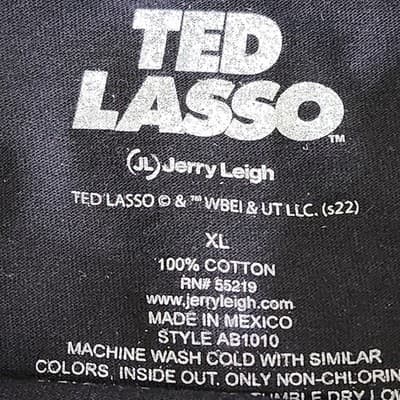 Jerry Leigh Ted Lasso Shirt Men's XL Black Roy Kent Effect Graphic Short Sleeve - Thumbnail 7
