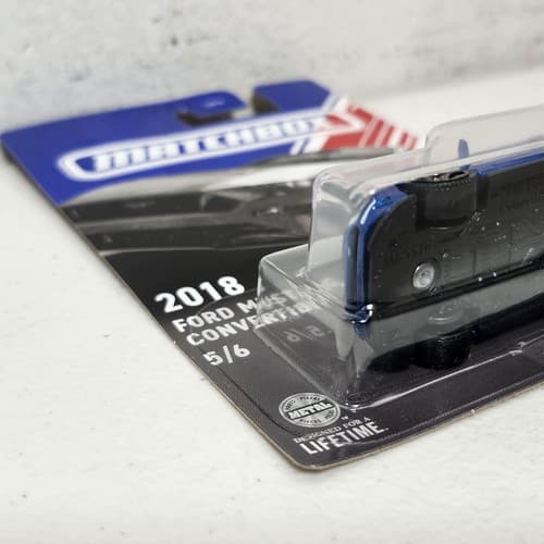 Matchbox 2018 Ford Mustang Blue Car 1/64 Toy Vehicle NEW - Thumbnail 5