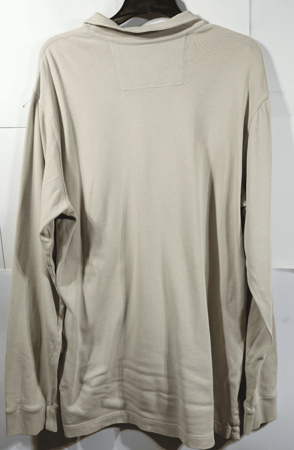 Eddie Bauer Men's Xl Tall Long Sleeve Polo Shirt Casual Preppy Beige - Thumbnail 6