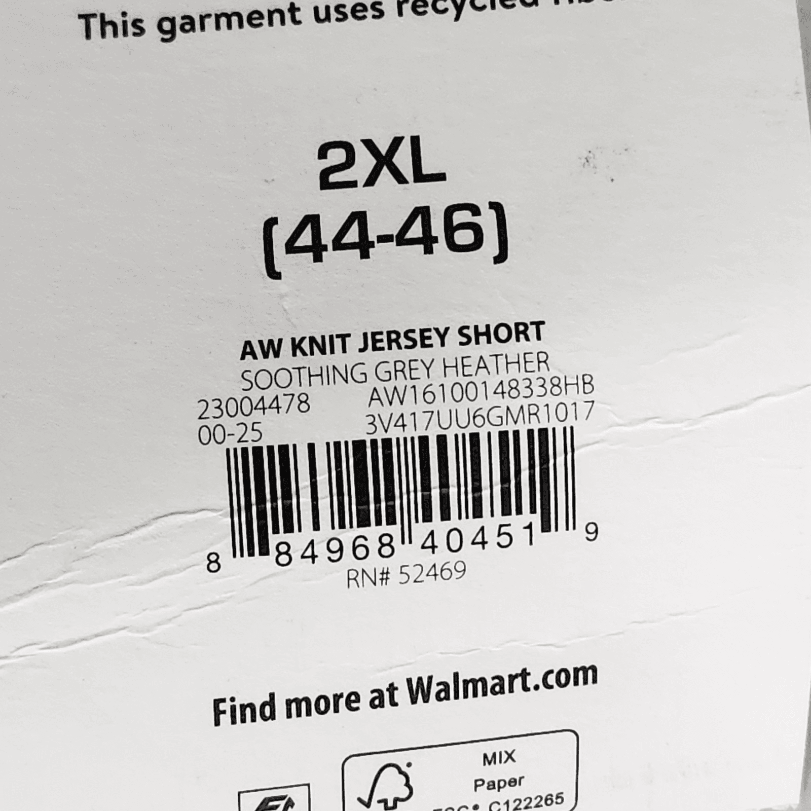 Athletic Works Men's 2XL Shorts Gray Elastic Waist Stretch 9" Inseam w/ Pockets - Thumbnail 7