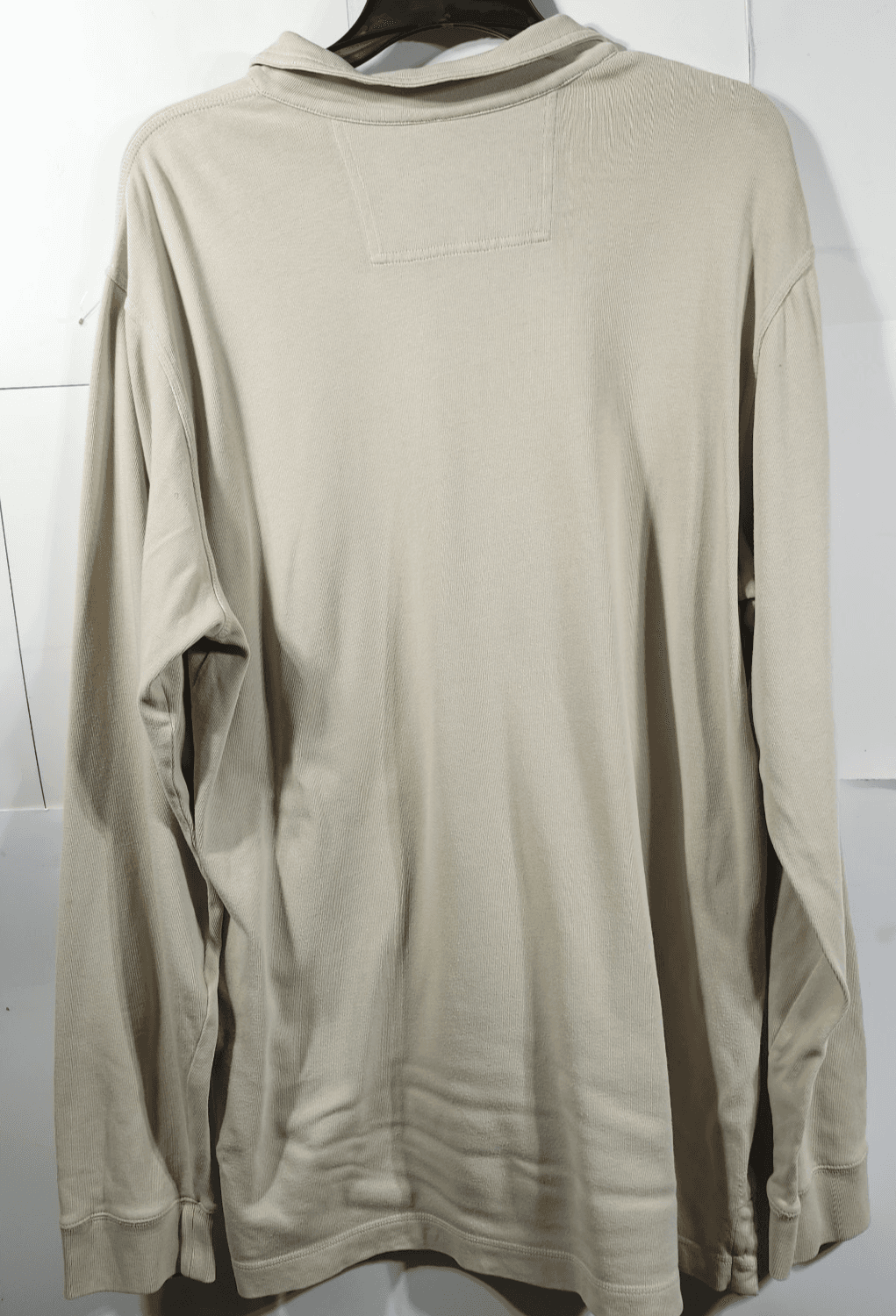 Eddie Bauer Men's Xl Tall Long Sleeve Polo Shirt Casual Preppy Beige - Thumbnail 4
