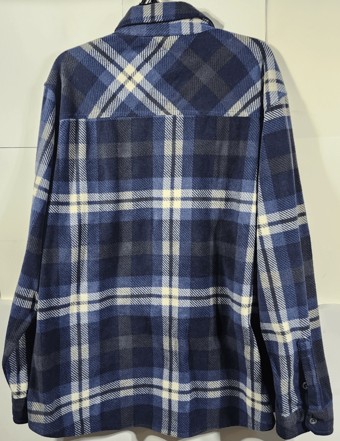 Freedom Foundry Shirt Men's XXL Blue Beige Plaid Flannel Button Up Soft Comfort - Thumbnail 4