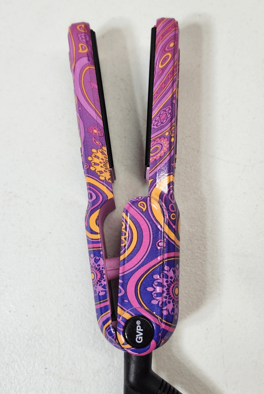GVP 1.25" Salon Heat Hot Flat Hair Straightener Iron Travel Paisley Ceramic - Thumbnail 7
