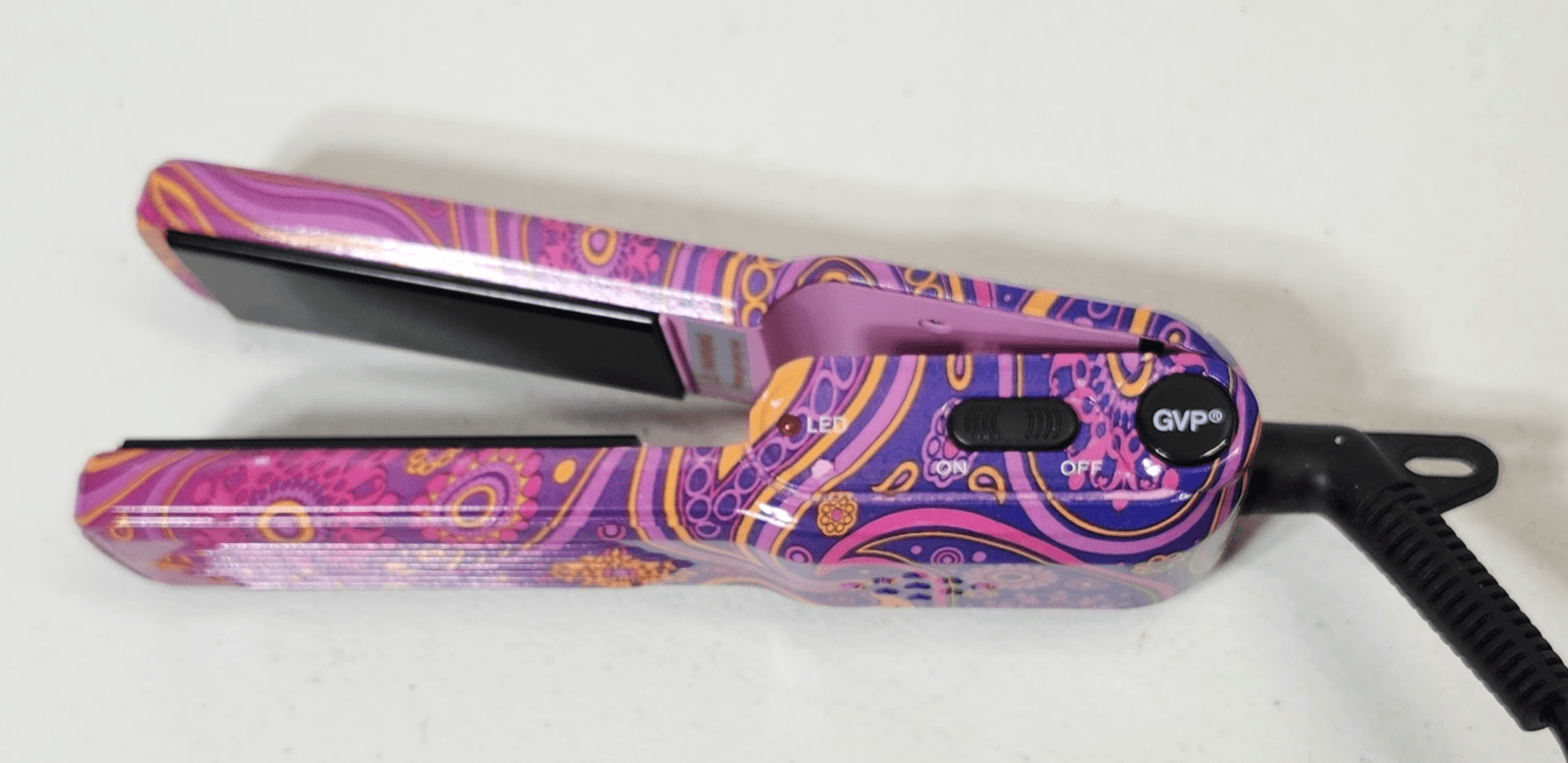 GVP 1.25" Salon Heat Hot Flat Hair Straightener Iron Travel Paisley Ceramic