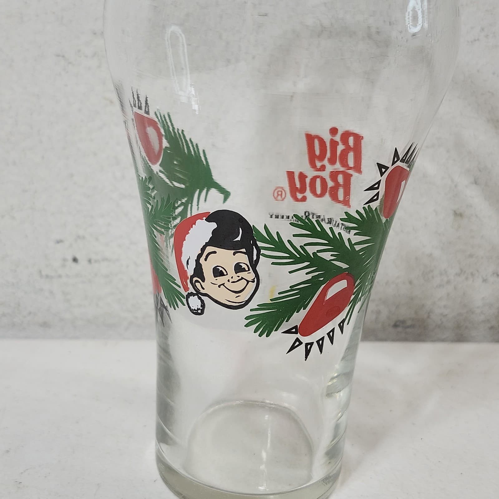Bob's Big Boy Restaurant & Bakery Wreath Holidays Christmas Glass Cup - Thumbnail 2