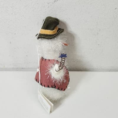 Snowman Holiday Decoration Wearing Green Hat Xmas New World Order - Thumbnail 7