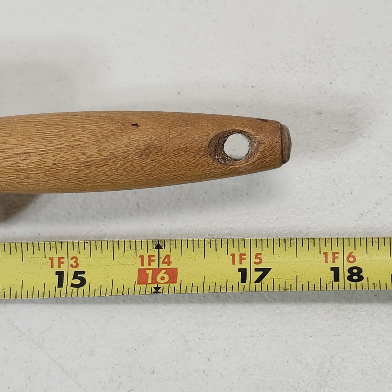 Vintage Wood Rolling Pin Old Rustic Primitive Kitchen Handles 17" - Thumbnail 5
