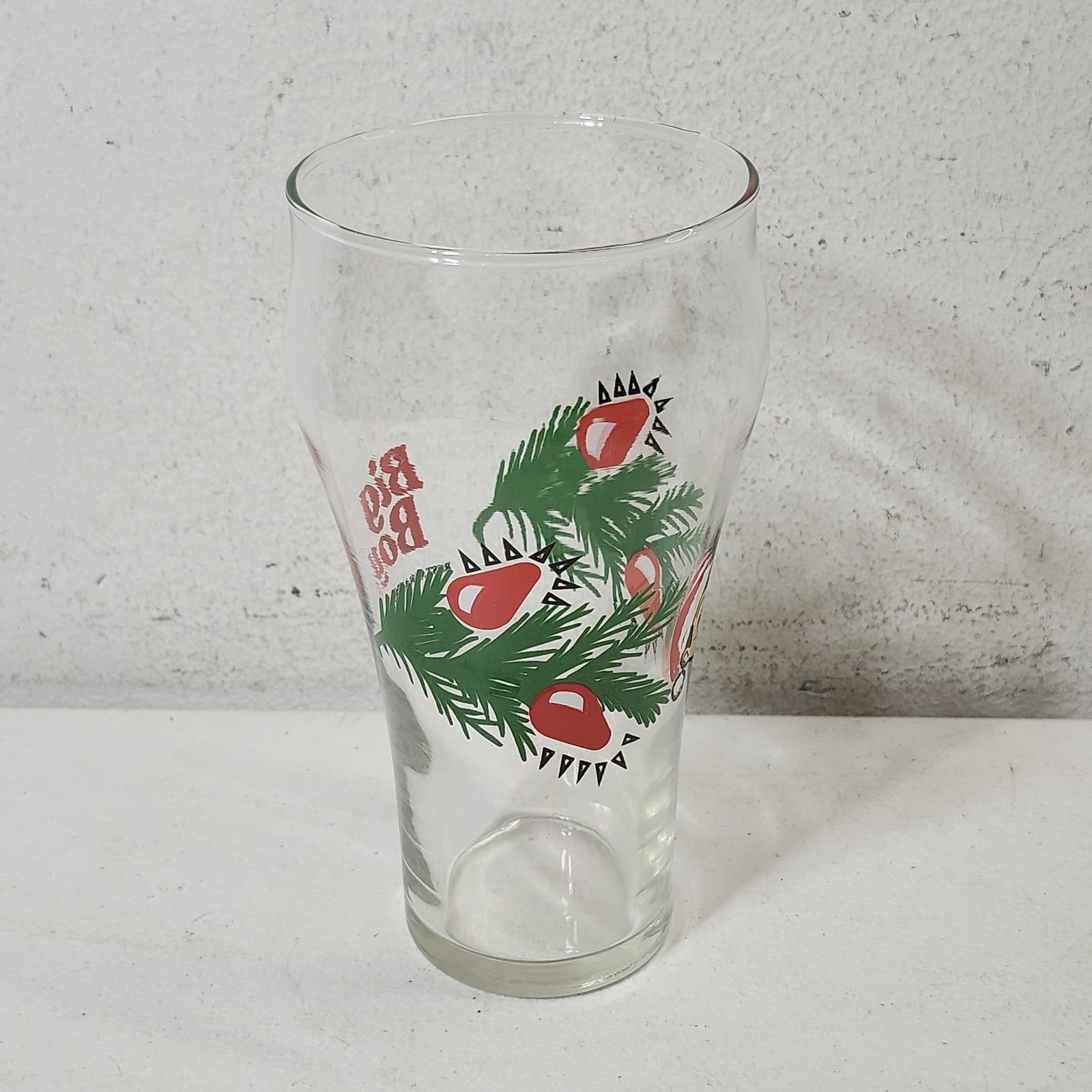 Bob's Big Boy Restaurant & Bakery Wreath Holidays Christmas Glass Cup - Thumbnail 6