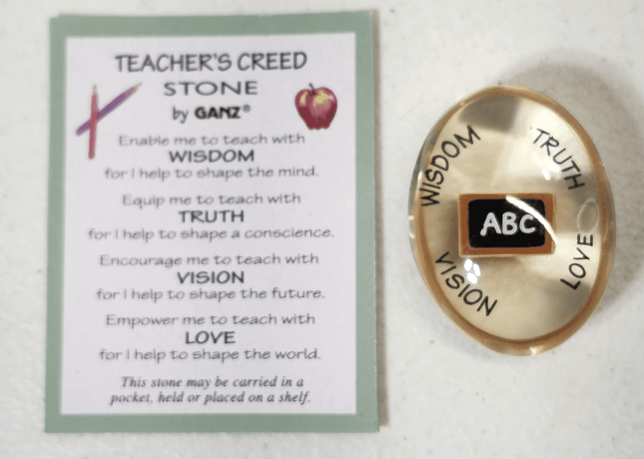 Ganz Creed Stone Teacher Gift Desk Decor