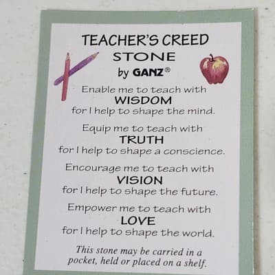 Ganz Creed Stone Teacher Gift Desk Decor - Thumbnail 4