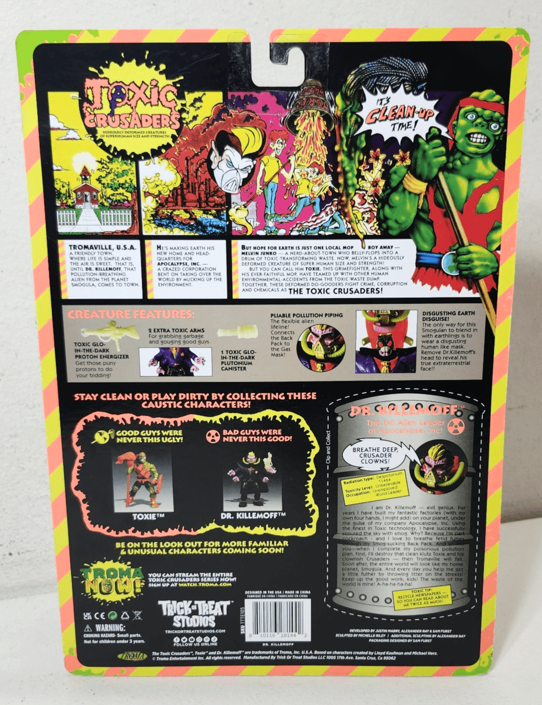 Toxic Crusaders Dr. Killemoff 5” Action Figure Toy By Trick Or Treat Studios NEW - Thumbnail 3