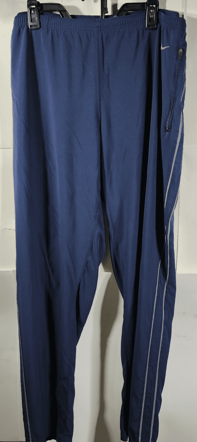 Nike Dri Fit Men's Size XL Pants Blue Zip Ankles & Pockets - Thumbnail 5