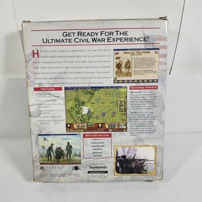 Robert E. Lee Civil War General Big Box PC Game Windows 95 CD ROM - Thumbnail 4