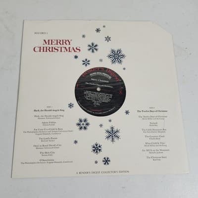 Merry Christmas 4 LP Box Set Reader’s Digest Columbia CSP Holiday - Thumbnail 9