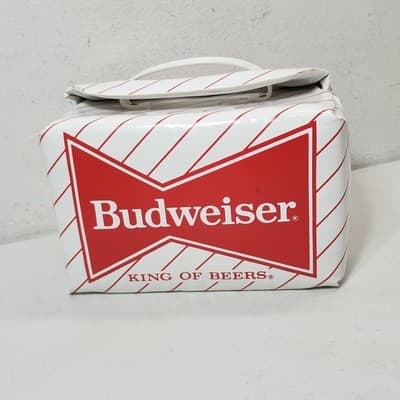 Budweiser King Of Beers Classic Red Bowtie 6 Pack Soft Cooler With Handle - Thumbnail 4