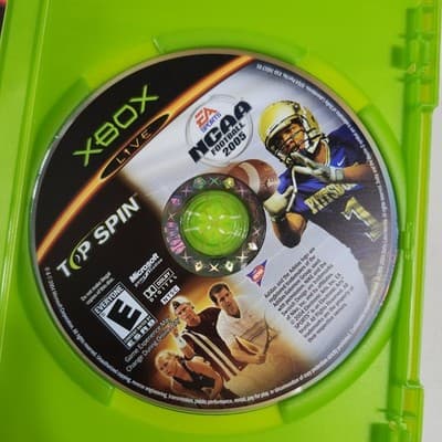 NCAA Football 2005 (Microsoft Xbox)& Top Spin Video Game - Thumbnail 3