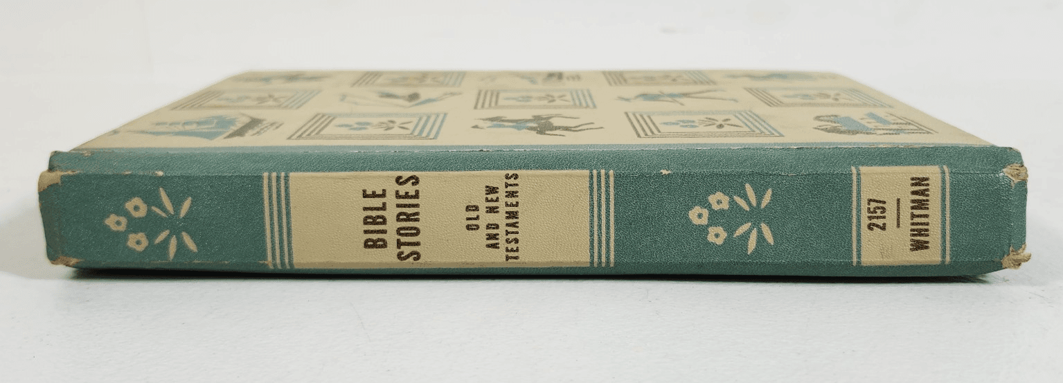 1941 Bible Stories Old And New Testaments Hardcover Whitman - Thumbnail 3