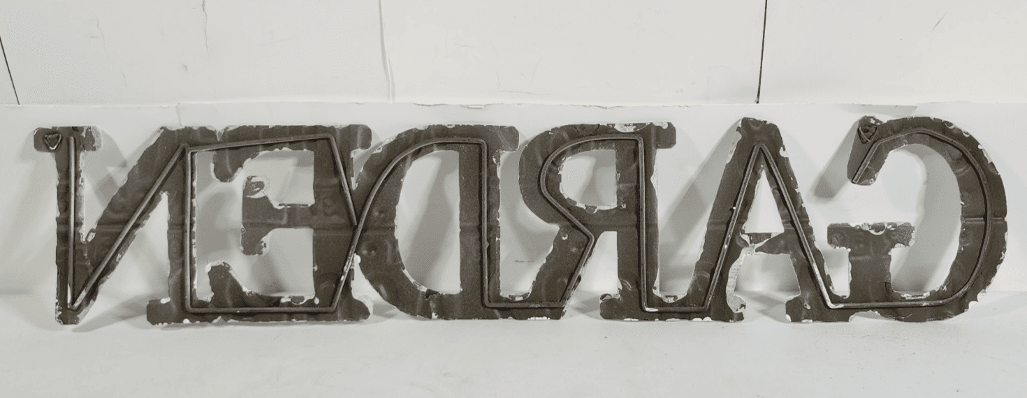 Garden Sign 28"x6" Hanging Metal Word Display Home Greenhouse Decor - Thumbnail 12
