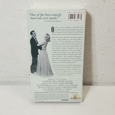 High Society Musical 1956 Movie Vintage 1998 VHS Tape New Sealed Bing Crosby - Thumbnail 3
