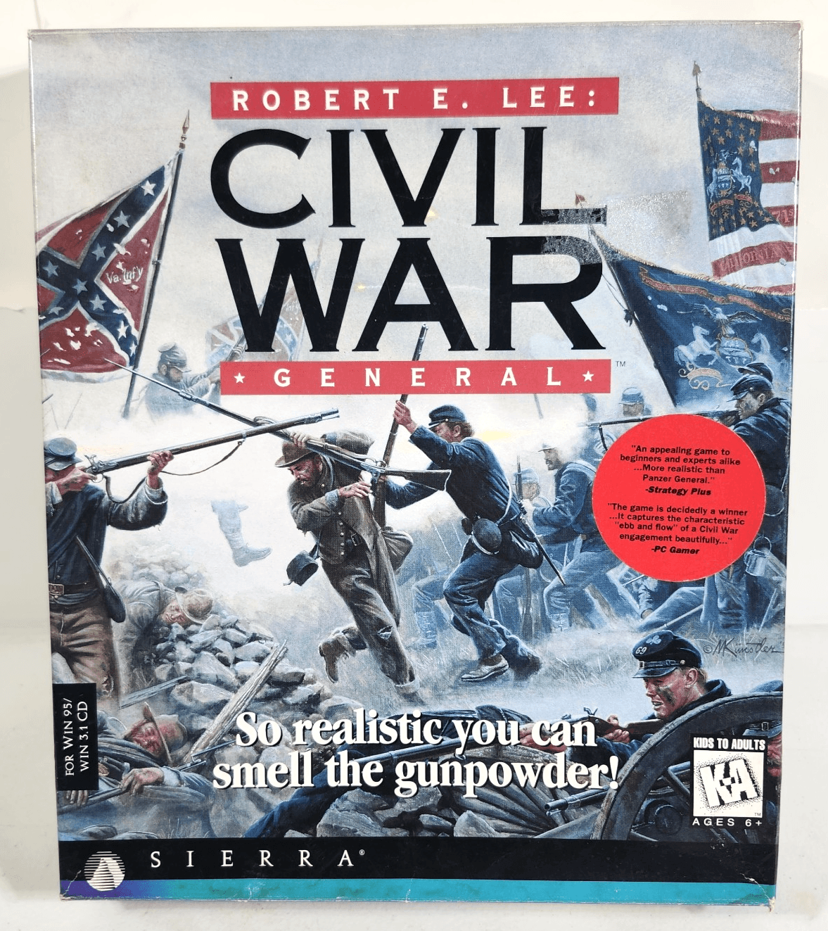 Robert E. Lee Civil War General Big Box PC Game Windows 95 CD ROM