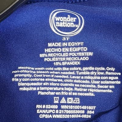 Wonder Nation Boys Full Zip Shirt Size 3T Blue Long Sleeve NEW - Thumbnail 8