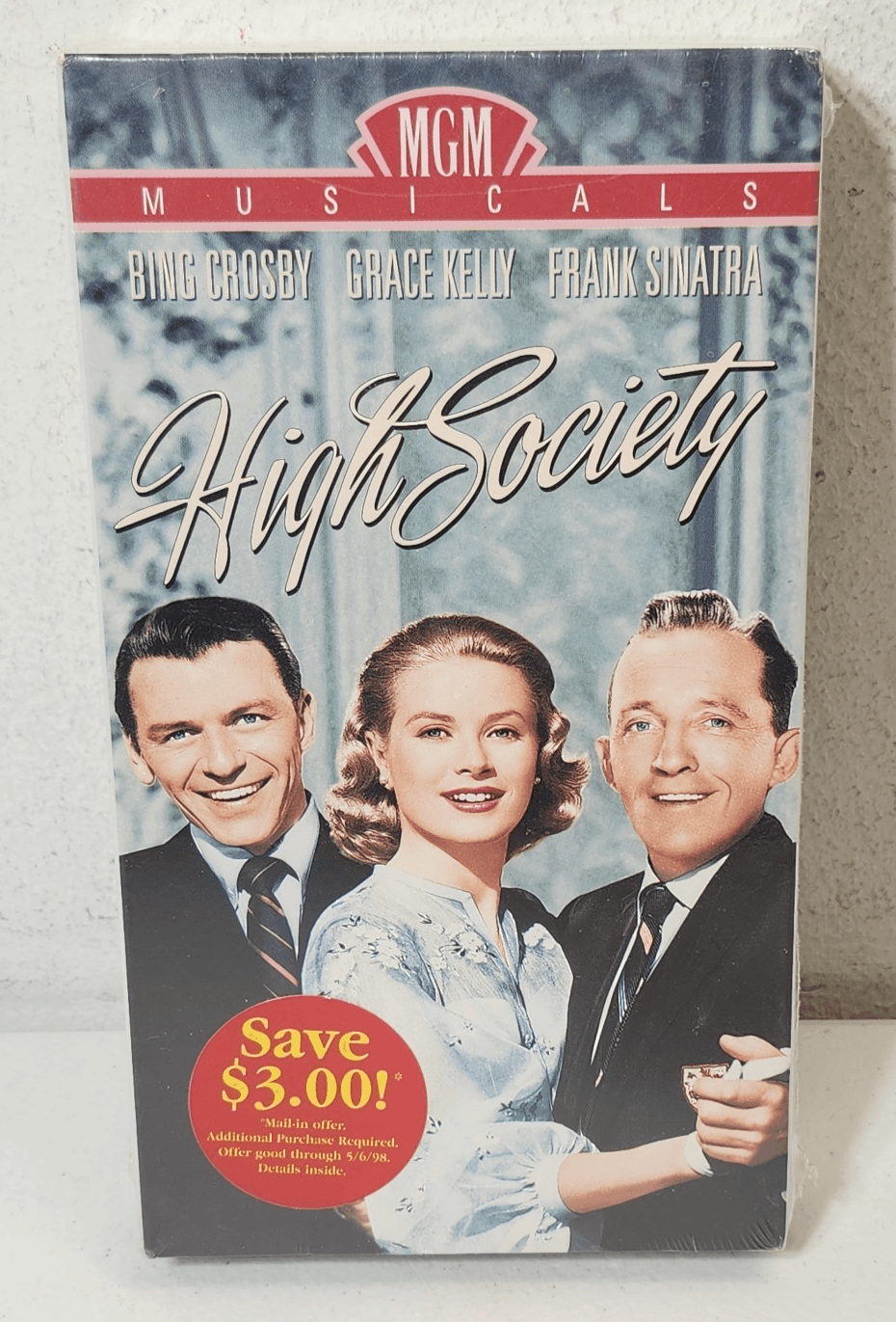 High Society Musical 1956 Movie Vintage 1998 VHS Tape New Sealed Bing Crosby