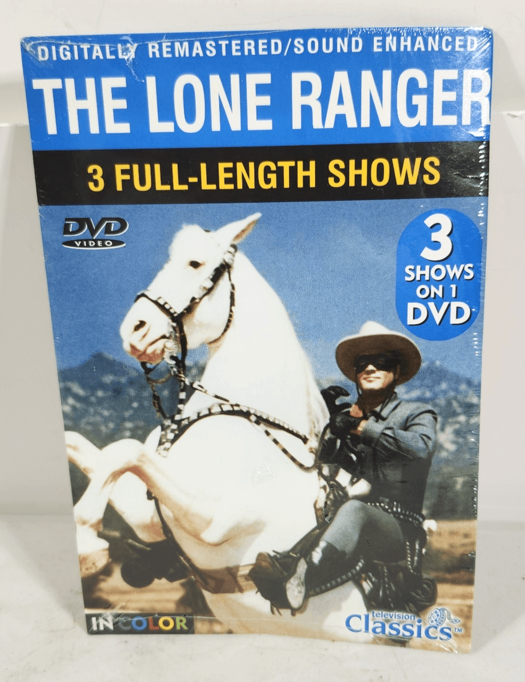 Television Classics The Lone Ranger 3 Full Length Shows DVD NEW Sealed