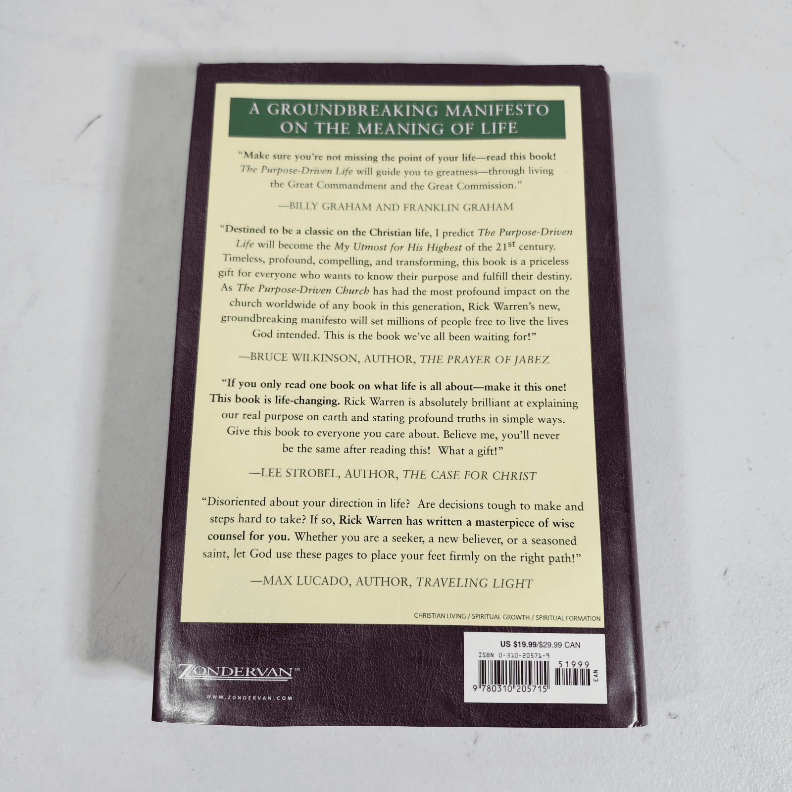 The Purpose Driven Life What on Earth Am I Here For? by Rick Warren 2002 - Thumbnail 6