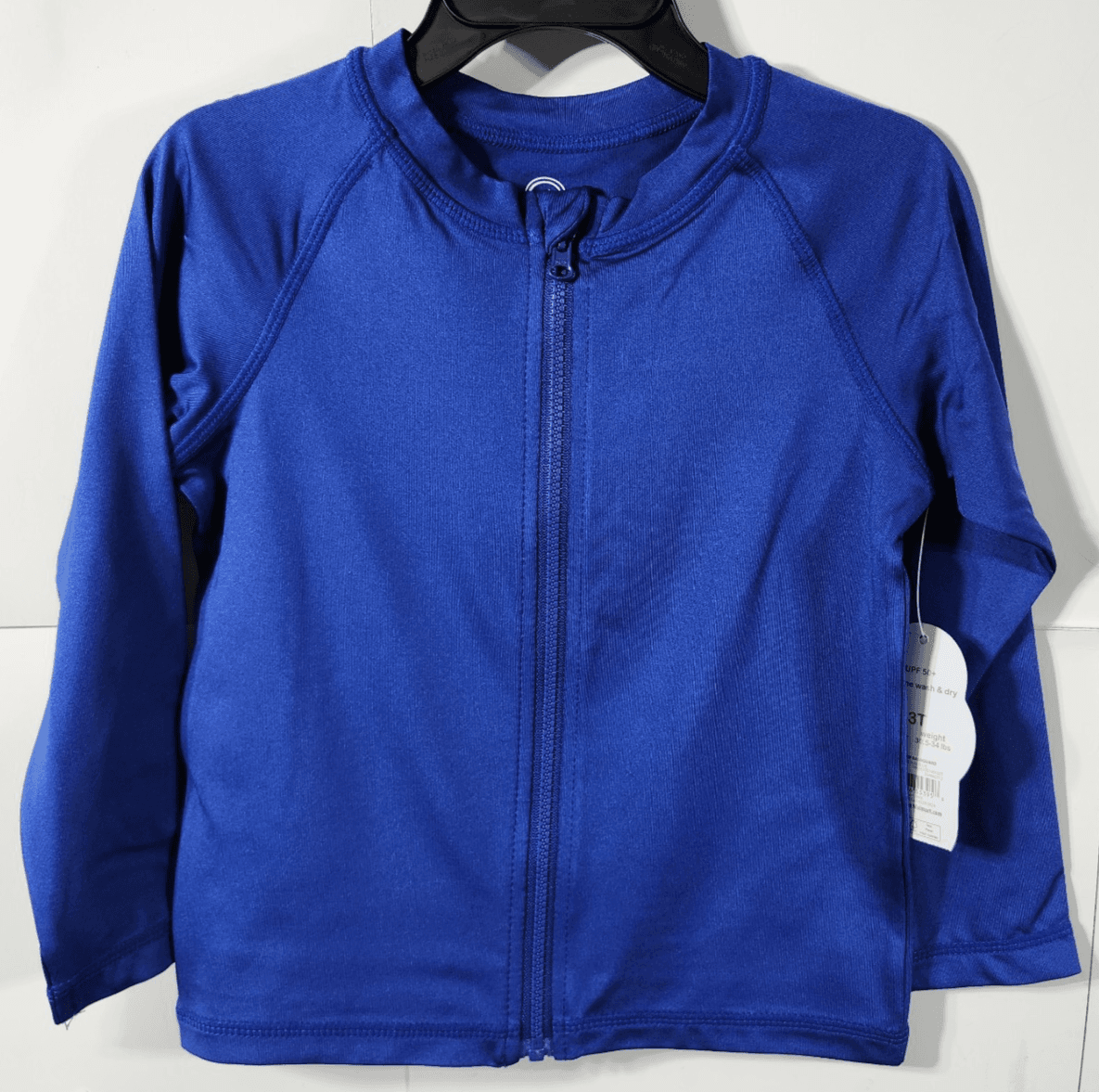 Wonder Nation Boys Full Zip Shirt Size 3T Blue Long Sleeve NEW - Thumbnail 5