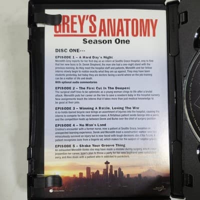Greys Anatomy Season 1 DVD 2006 2 Disc Set - Thumbnail 4