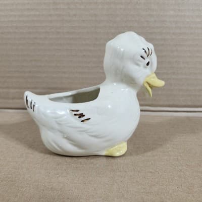 Vintage Ceramic Duck Planters Figurine Home Garden Decor - Thumbnail 11