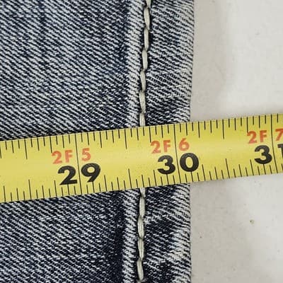 Vintage Faded Glory Men's Jeans Relaxed Fit Straight Leg Size 36 X 30 Blue Pants - Thumbnail 3
