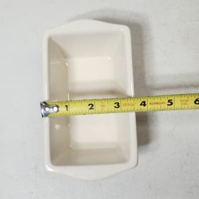 Nantucket Stoneware Mini Ceramic Christmas Loaf Pan Snowman Snowflake - Thumbnail 7