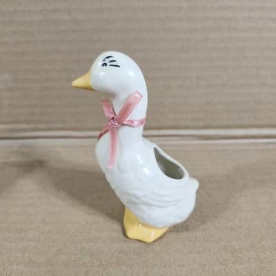 Vintage Ceramic Duck Planters Figurine Home Garden Decor - Thumbnail 2