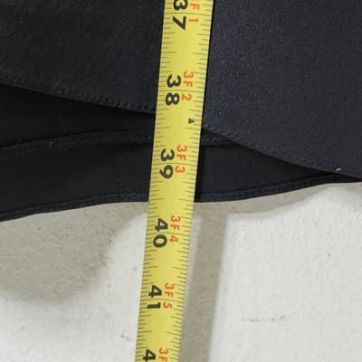Adrianna Papell Sleeveless Banded Tiered Sheath Black Dress Size 10 - Thumbnail 4