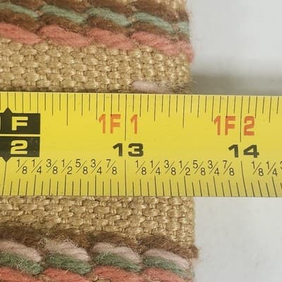 Burlap Crewel Yarn Embroidered Handmade Shoulder Bag Purse Tote VTG 70s Boho - Thumbnail 7